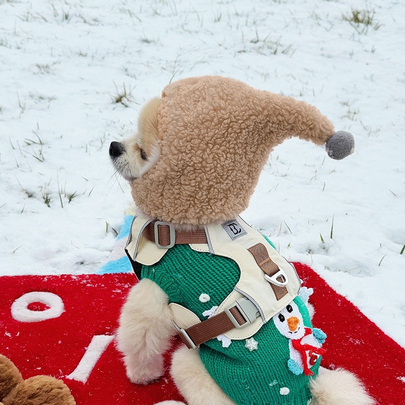 HKM-5231165 Cute Casual Winter Pet Hooded Hats - Various Styles for Small Pets