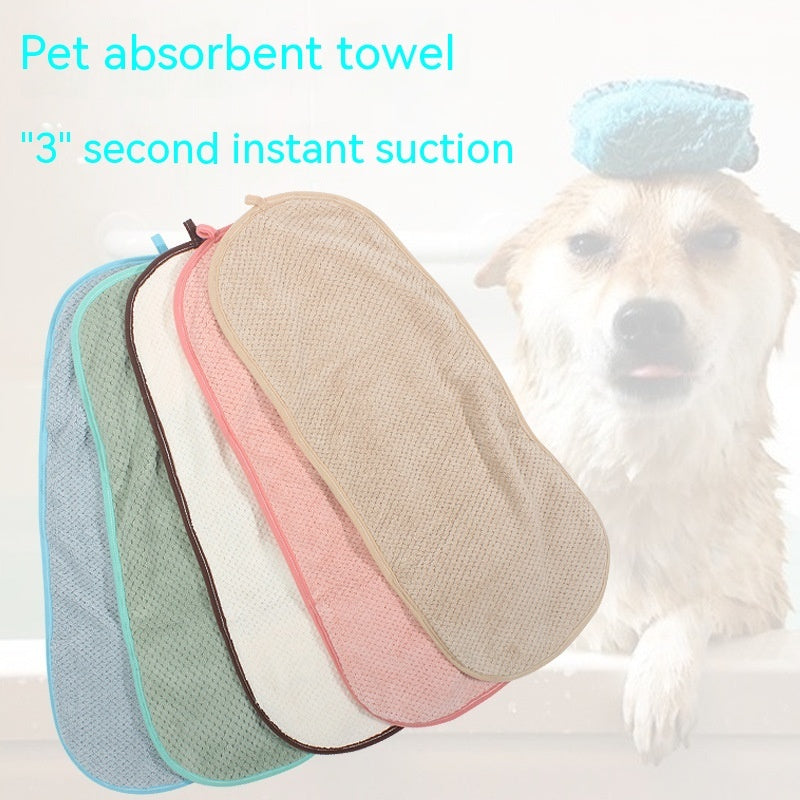 HKM-5232061 Large Fiber Bath Towel for Dogs in Multiple Colors