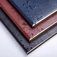 HKM-523219 A5 Lined Hardcover Leather Notebook for Back to School Use