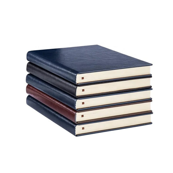 HKM-523219 A5 Lined Hardcover Leather Notebook for Back to School Use