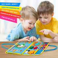HKM-523219 Dinosaur-Themed Felt Learning Board for Toddlers - Educational Busy Board Cloth for Early Childhood Development