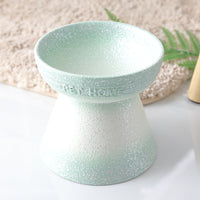 HKM-5232573 Ceramic Cat Food Bowl with High Foot Protection and 250ml Capacity