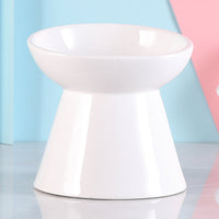 HKM-5232573 Ceramic Cat Food Bowl with High Foot Protection and 250ml Capacity
