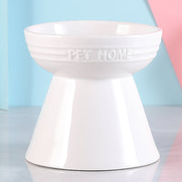 HKM-5232573 Ceramic Cat Food Bowl with High Foot Protection and 250ml Capacity