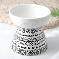 HKM-5232573 Ceramic Cat Food Bowl with High Foot Protection and 250ml Capacity