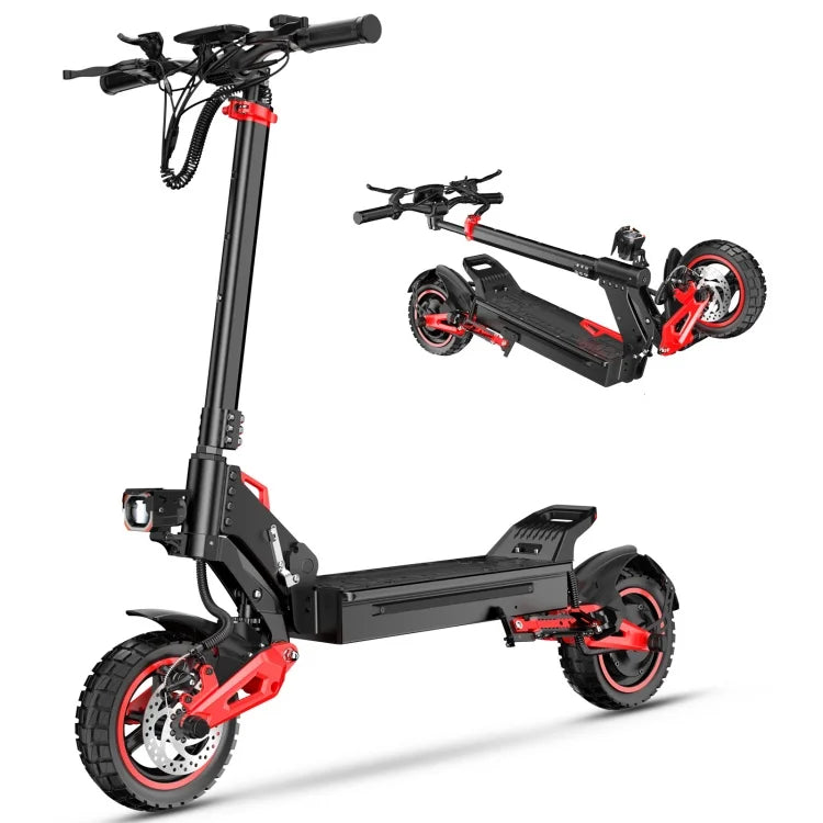 HKM-523283 Electric Scooter with 1600W Motor, 48V18Ah Battery, 50km/h Speed, Dual Suspension, App Control, Foldable Design, 120kg Capacity