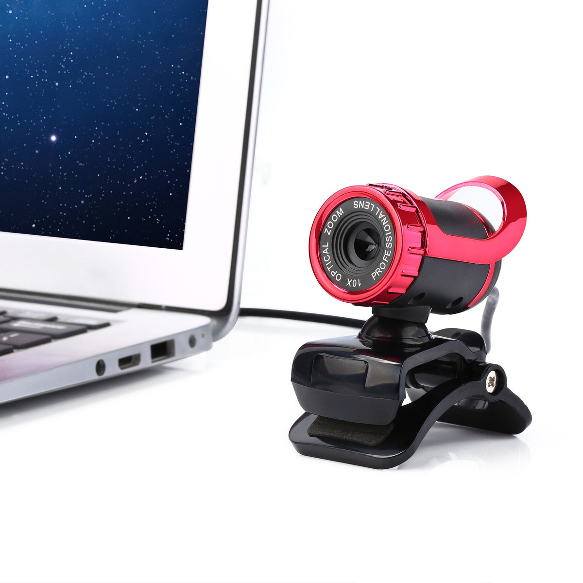 HKM-523283 USB Computer Video Camera with Built-in Microphone and Glass Lens - 480p Resolution, 30fps Frame Rate