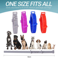 HKM-5234365 Rose Red Anti-Flea Collar for Cats and Dogs - Durable Plastic Design