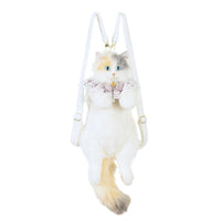 HKM-5234621 Multi-Color Cat Backpack with Plaid Scarf Options for Youth
