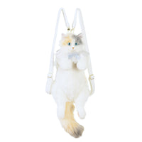 HKM-5234621 Multi-Color Cat Backpack with Plaid Scarf Options for Youth