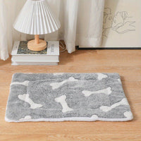 HKM-5235645 Self-Warming Reversible Pet Sleeping Mat for Dogs and Cats – Soft Coral Velvet Dog Bed, Machine Washable, Non-Slip Crate Pad