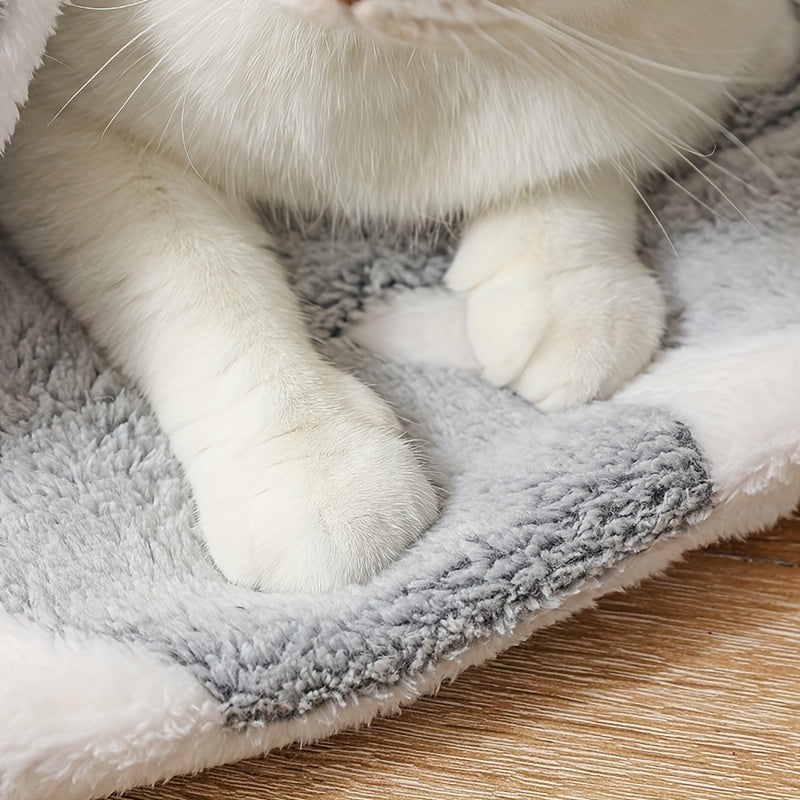 HKM-5235645 Self-Warming Reversible Pet Sleeping Mat for Dogs and Cats – Soft Coral Velvet Dog Bed, Machine Washable, Non-Slip Crate Pad