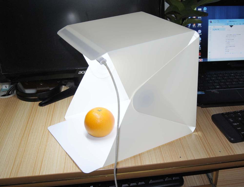 HKM-523603 Adjustable Still Life Light Box with Six Color Backdrops for Photography