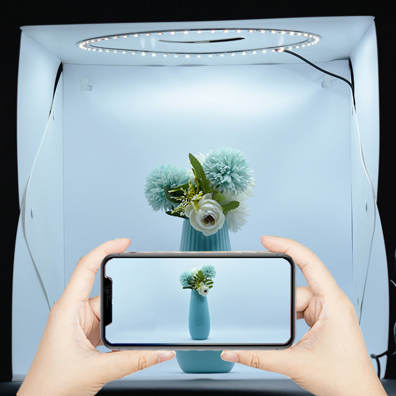 HKM-523603 Adjustable Still Life Light Box with Six Color Backdrops for Photography