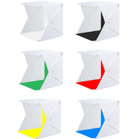 HKM-523603 Adjustable Still Life Light Box with Six Color Backdrops for Photography