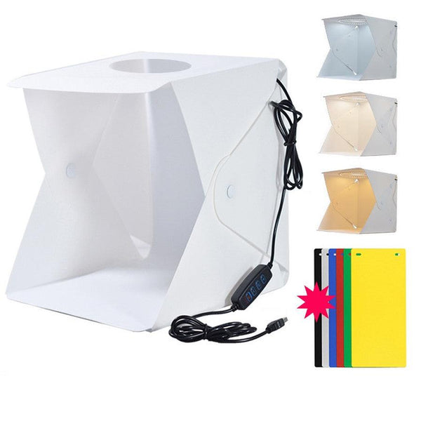 HKM-523603 Adjustable Still Life Light Box with Six Color Backdrops for Photography