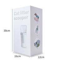 HKM-5236157 Integrated Cat Litter Scoop with Trash Can for Easy Waste Disposal and Cleaning