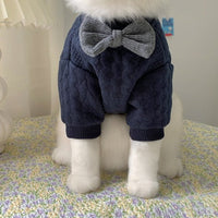 HKM-5236541 Cozy Casual Dark Blue Pet Clothes for Small to Large Dogs