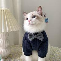 HKM-5236541 Cozy Casual Dark Blue Pet Clothes for Small to Large Dogs