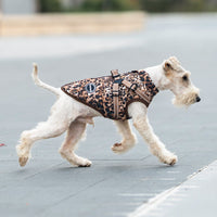HKM-5236925 Leopard Print Pet Clothing with Integrated Traction Rope ¨C Casual Style for Sizes S to 2XL