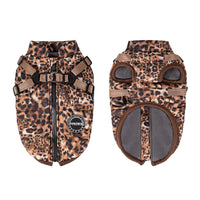 HKM-5236925 Leopard Print Pet Clothing with Integrated Traction Rope ¨C Casual Style for Sizes S to 2XL