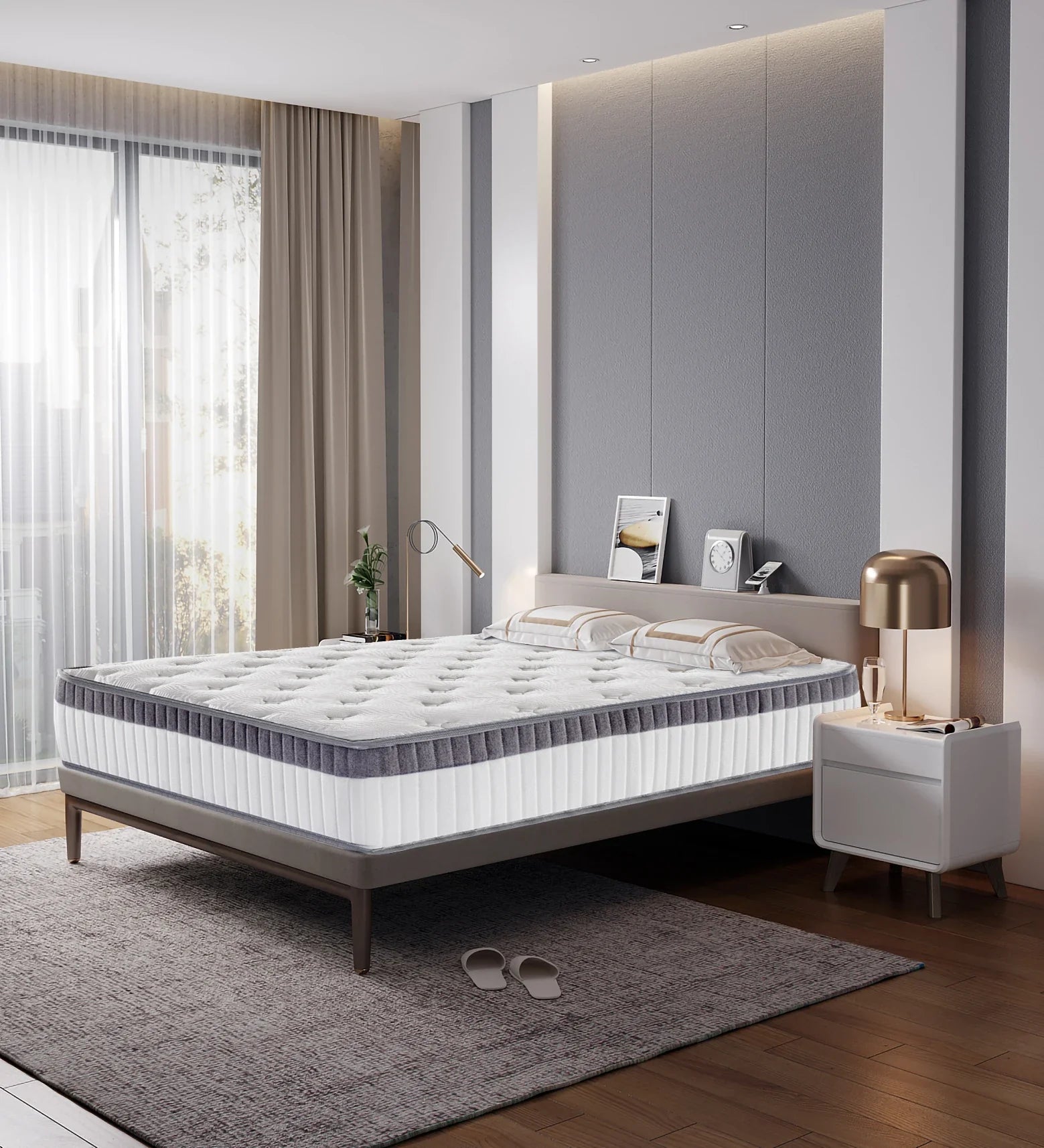 HKM-523795 King Size Tight Top Mattress for Ultimate Comfort and Support