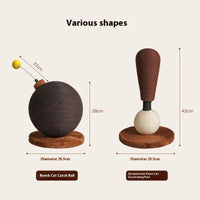 HKM-5238333 Exclamation Point Jute Cat Scratch Board & Teaser Toy for Fun Interaction
