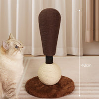 HKM-5238333 Exclamation Point Jute Cat Scratch Board & Teaser Toy for Fun Interaction