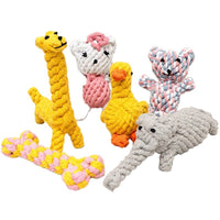 HKM-5238973 Durable Cotton Rope Chewing Toy for Dogs - Molar Friendly Designs