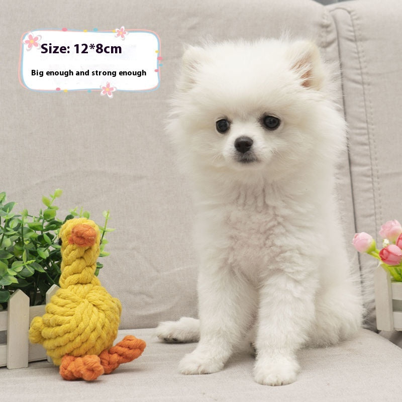 HKM-5238973 Durable Cotton Rope Chewing Toy for Dogs - Molar Friendly Designs