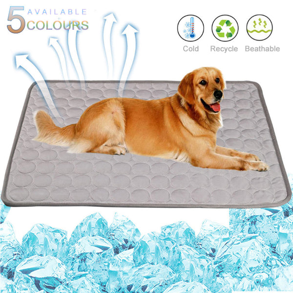 HKM-5239997 Cooling Pet Pad with Anti-Slip Waterproof Base - Multiple Sizes Available