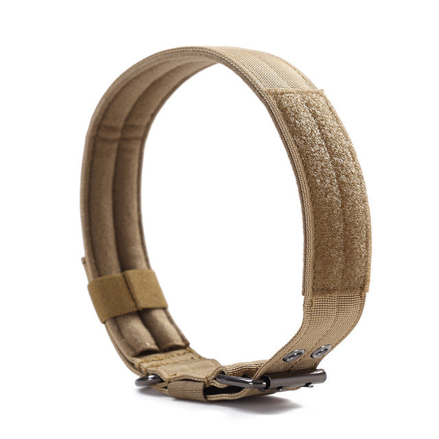 HKM-5240125 Durable 1.5-Inch Thick Double-Layer Nylon Webbing Dog Collar with Plastic Buckle for Medium and Large Dogs