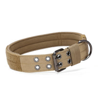 HKM-5240125 Durable 1.5-Inch Thick Double-Layer Nylon Webbing Dog Collar with Plastic Buckle for Medium and Large Dogs