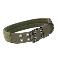 HKM-5240125 Durable 1.5-Inch Thick Double-Layer Nylon Webbing Dog Collar with Plastic Buckle for Medium and Large Dogs