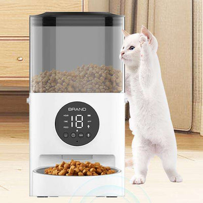HKM-5241917 Automatic Pet Feeder for Cats and Small to Medium Dogs - 4.5L Capacity with Dual Feeding Bowls