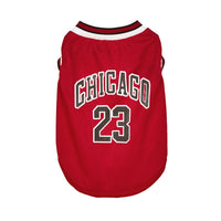 HKM-5242301 Casual Mesh Polyester Basketball Vest for Dogs in Multiple Sizes