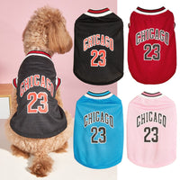 HKM-5242301 Casual Mesh Polyester Basketball Vest for Dogs in Multiple Sizes