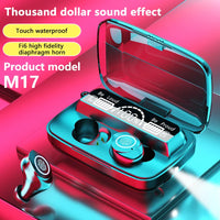 HKM-524243 M17 TWS Wireless Headphones with Touch Control and 9D Stereo Sound, Waterproof Sports Earbuds for Android and iOS