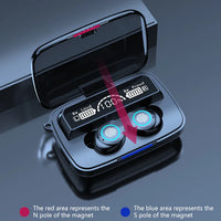 HKM-524243 M17 TWS Wireless Headphones with Touch Control and 9D Stereo Sound, Waterproof Sports Earbuds for Android and iOS