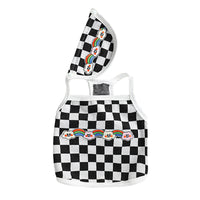 HKM-5243709 Stylish Plaid Vest for Pets in Green and White or Black and White Patterns