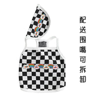 HKM-5243709 Stylish Plaid Vest for Pets in Green and White or Black and White Patterns