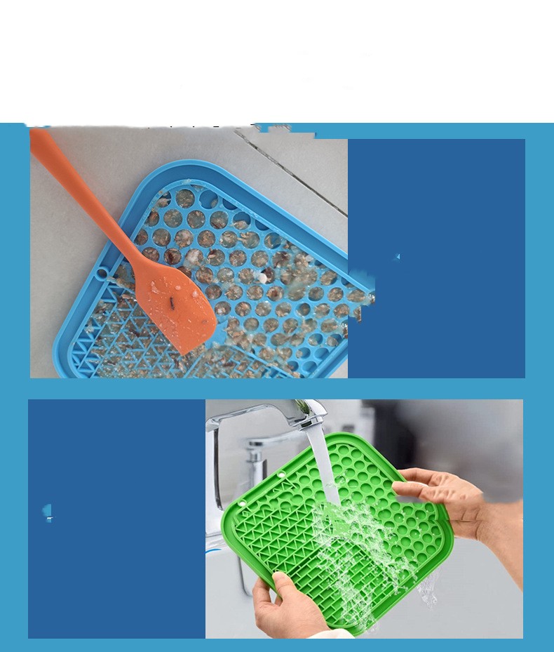 HKM-5244093 Pet Silicone Licking Mat for Dogs - Owl Design, 27x20cm, Multiple Colors Available