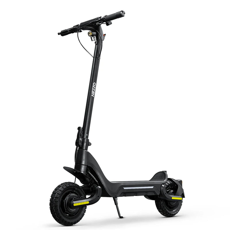 HKM-524435 F5 10-Inch Folding Electric Kick Scooter with 1600W Dual Motors, 50KM Range, Full Suspension