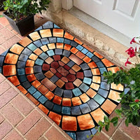 HKM-5244733 Visual 3D Effect Non-slip Absorbent Bathroom Mat in Various Designs and Sizes