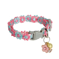 HKM-5245885 Lace Embroidery Trim Pet Collar for Cats in Floral Patterns