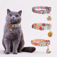HKM-5245885 Lace Embroidery Trim Pet Collar for Cats in Floral Patterns