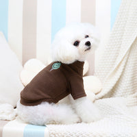 HKM-5246269 Cozy Medium-Sized Dog Fleece Sweatshirt in Orange, White, or Dark Brown