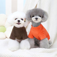 HKM-5246269 Cozy Medium-Sized Dog Fleece Sweatshirt in Orange, White, or Dark Brown