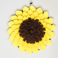 HKM-5248701 Pet-Friendly Bite Resistant Slow Feed Toy - Sunflower Design, Cloth Material, One Size