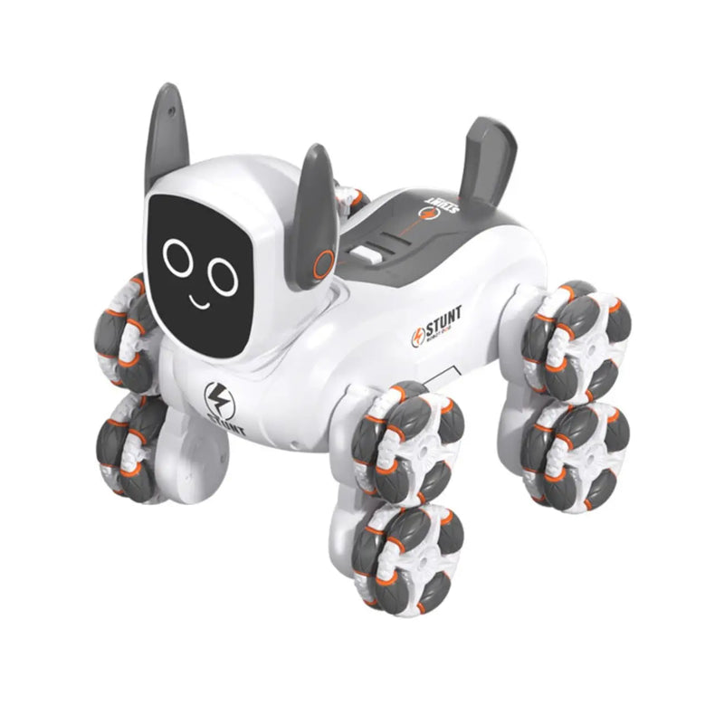 HKM-524883 4WD Stunt Remote Control Robot Dog with Gesture Control, Multi-Function RC Toy for Ages 2-13